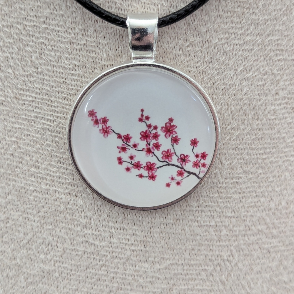 Cherry Blossom Pendant Necklace